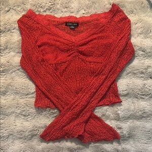 Silence + Noise Women's Red Sweater